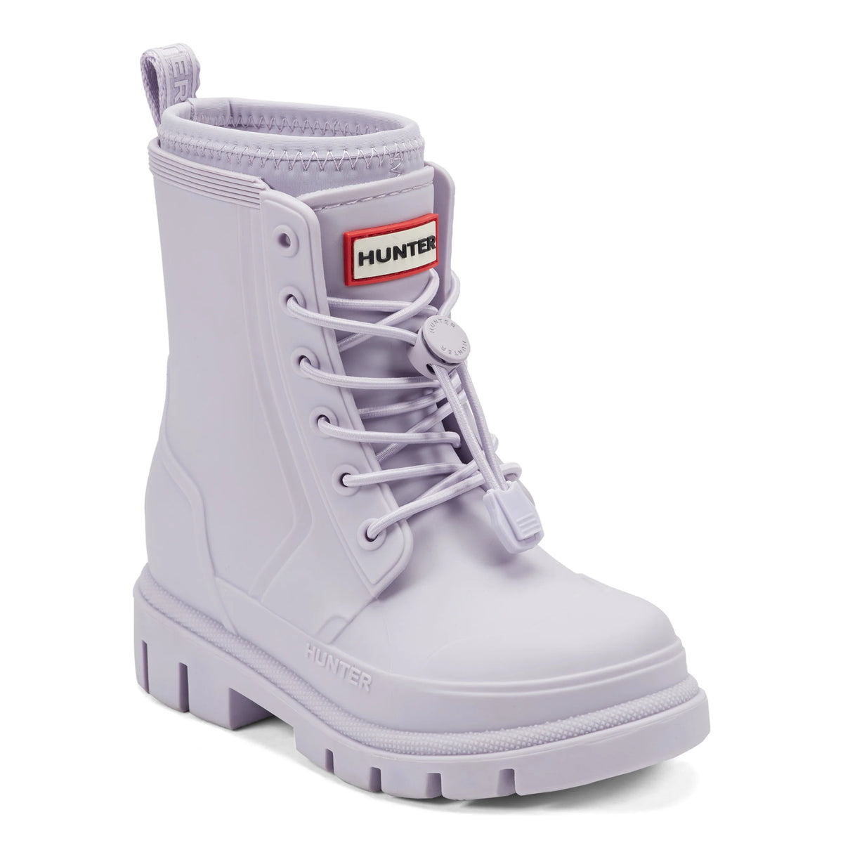 Little Kids Stamp Lace-Up Waterproof Ankle Boots