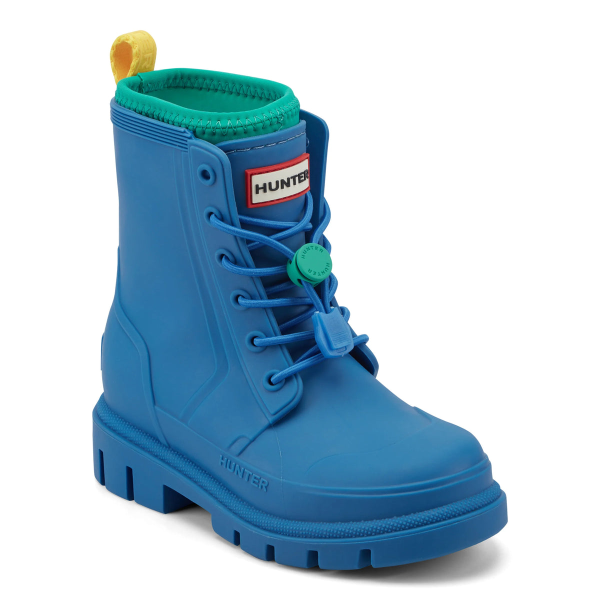 Little Kids Stamp Lace-Up Waterproof Ankle Boots