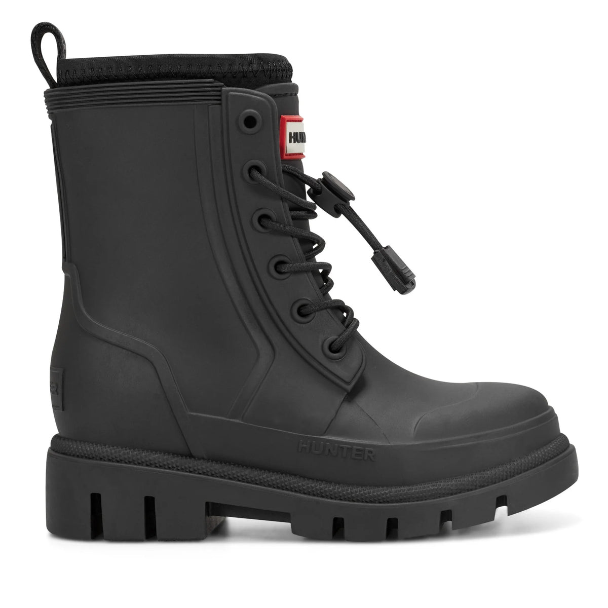 Little Kids Stamp Lace-Up Waterproof Ankle Boots